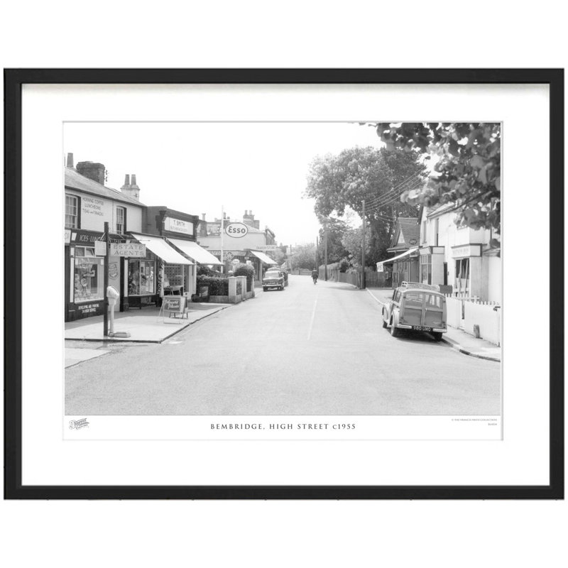 Bembridge, High Street C1955 - Single Picture Frame Print, 60cm H x 80cm W x 2.3cm D