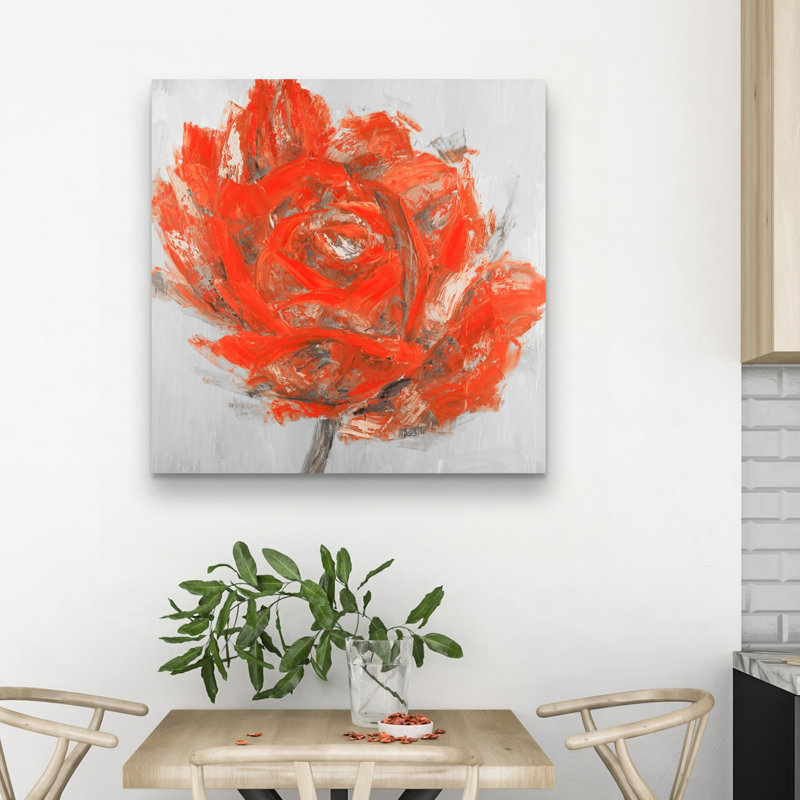 Abstract flower - 32"x32" art on canvas