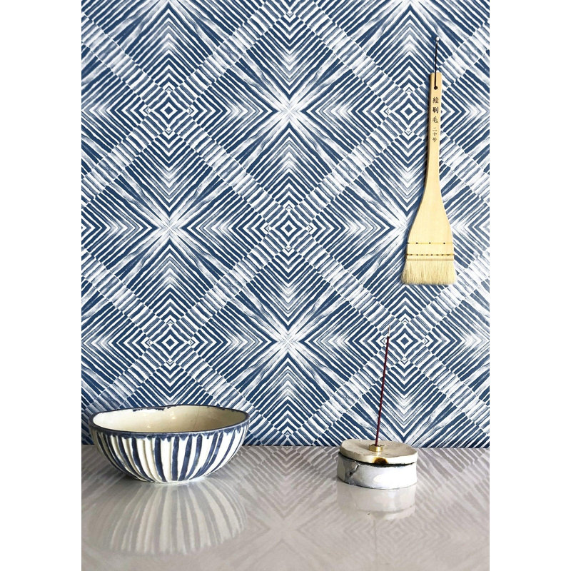 Abra Afloat 10' L x 24" W Wallpaper Roll, Faux Grasscloth, Non-pasted