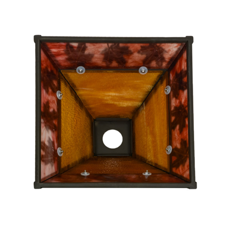 Abat-jour empire en verre 7 po H