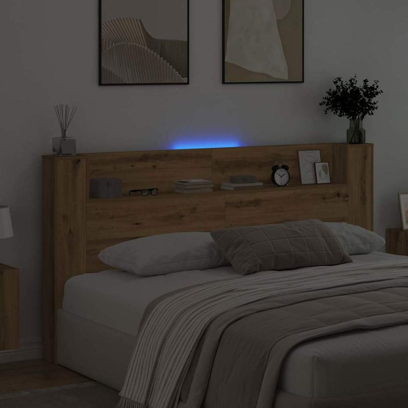 Headboard, King, Artisan Oak
