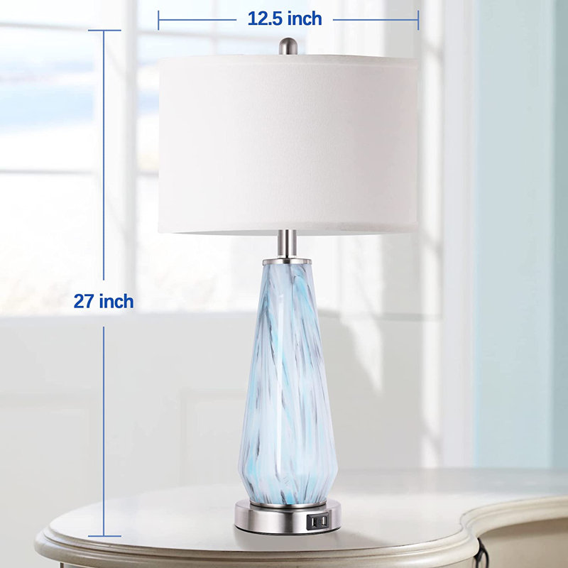 Lampe de table USB en métal Eilleen