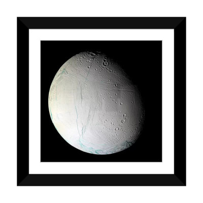 « saturn moon enceladus ii » par stocktrek images, impression sur toile tendue