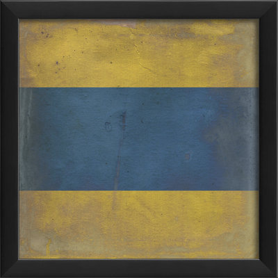 "d" , impression encadrée Signal Flag