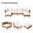 Gurshawn Wicker Sectional Seating Group with Cushions-375914684