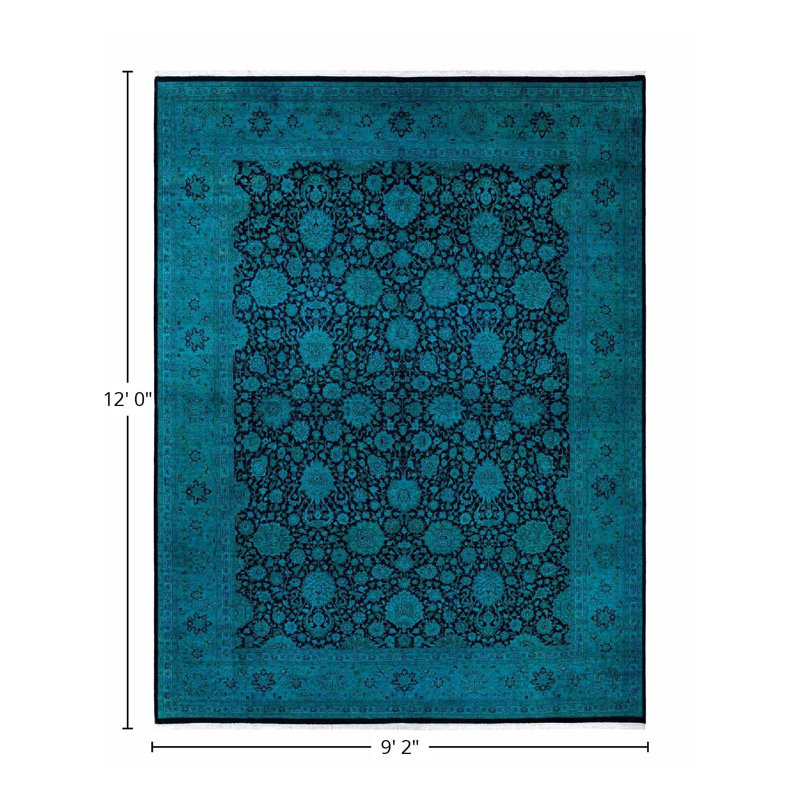 Zaniel One-of-a-Kind 9' 2" X 12' 0" Hand Knotted Area Rug