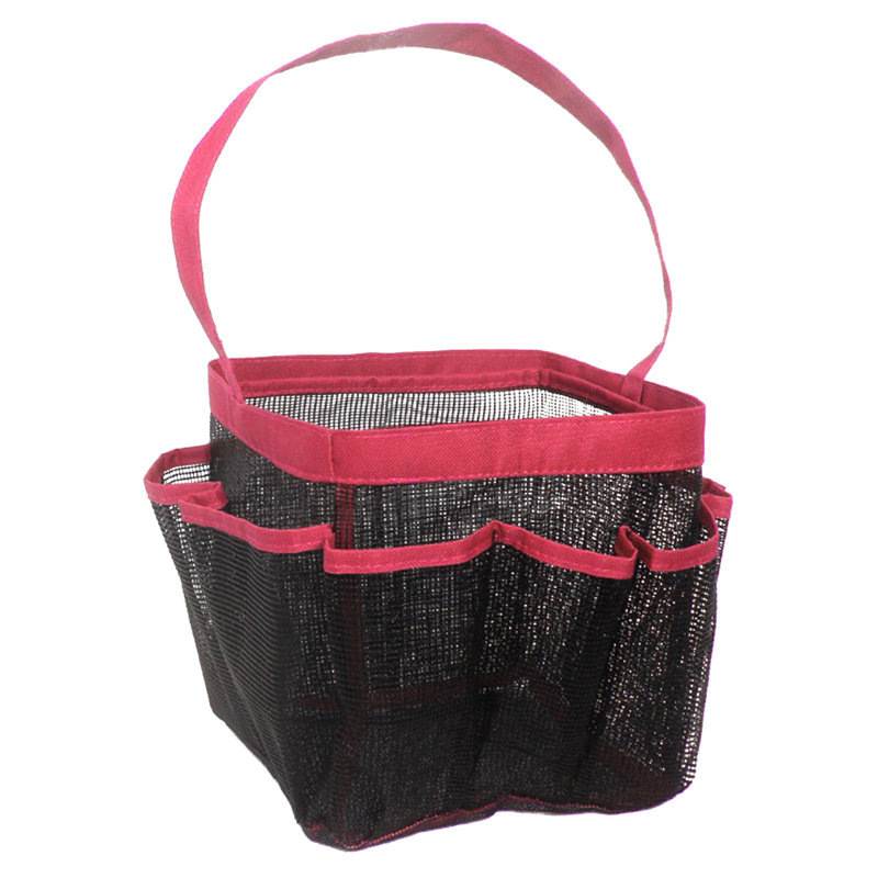 Panier en maille pour panier de douche, sac fourre-tout à 8 poches à séchage rapide, panier de salle de bain portatif pour dortoir universitaire