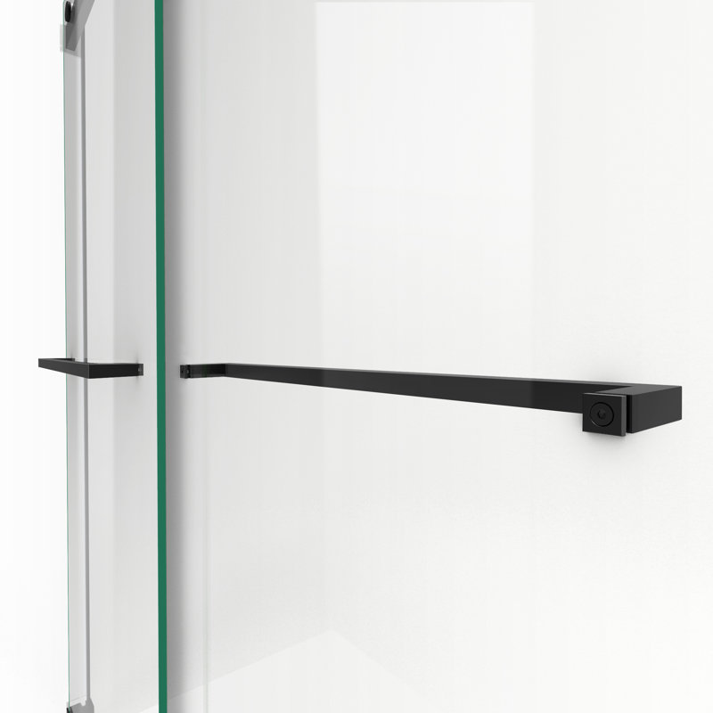 DreamLine Dexterity l 56-60 po x H 76 po porte de douche sans cadre, Noir mat