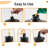 4-pack Metal Tabletop Torches 22oz Refillable Citronella Flame Lanterns