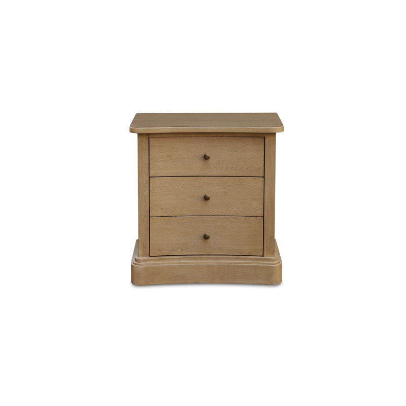 Clarence 3 - Drawer Nightstand, Brown