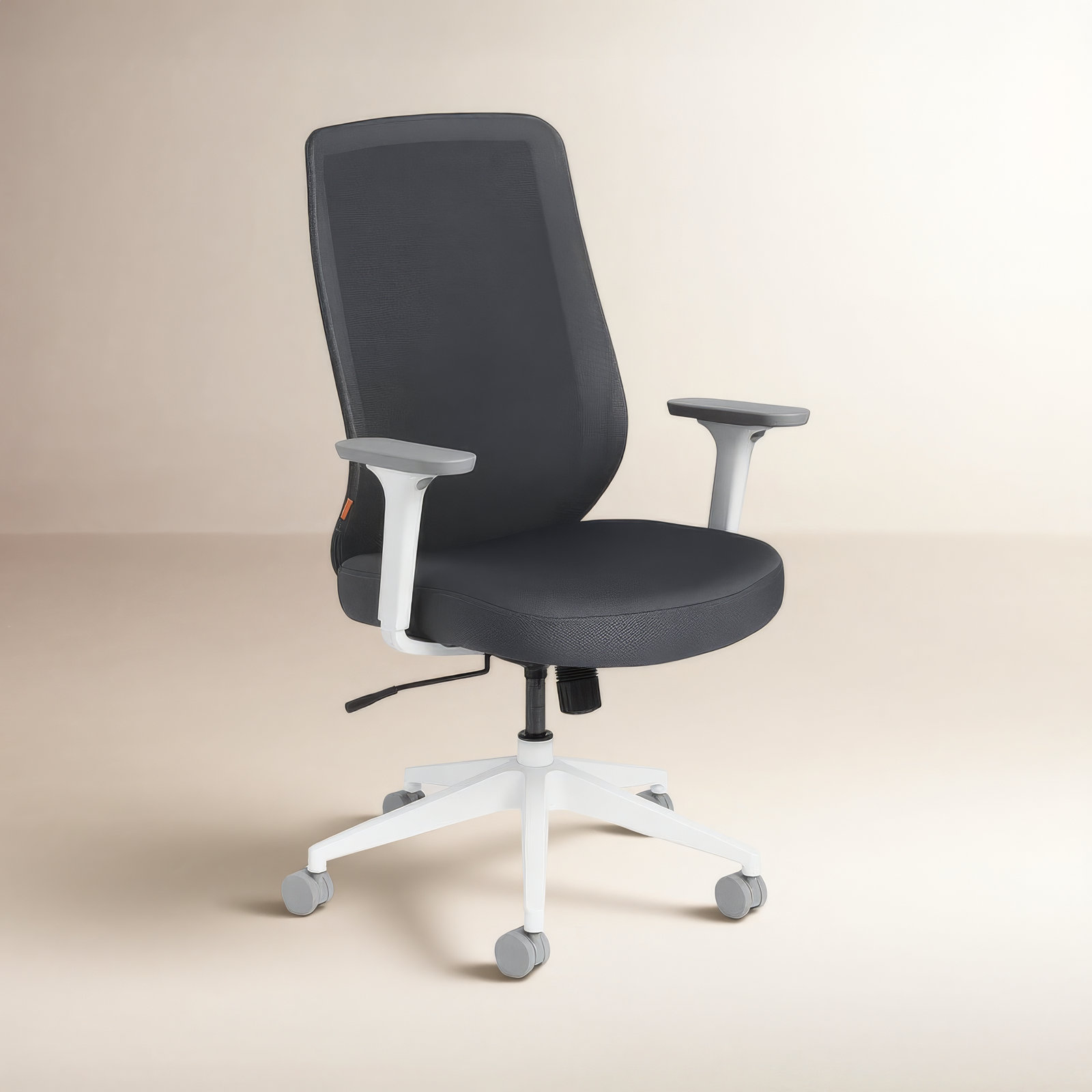 Max Office Chair with Lumbar Support, Dark Gray/White