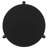 Harrison Black Round Solid Wood End Table
