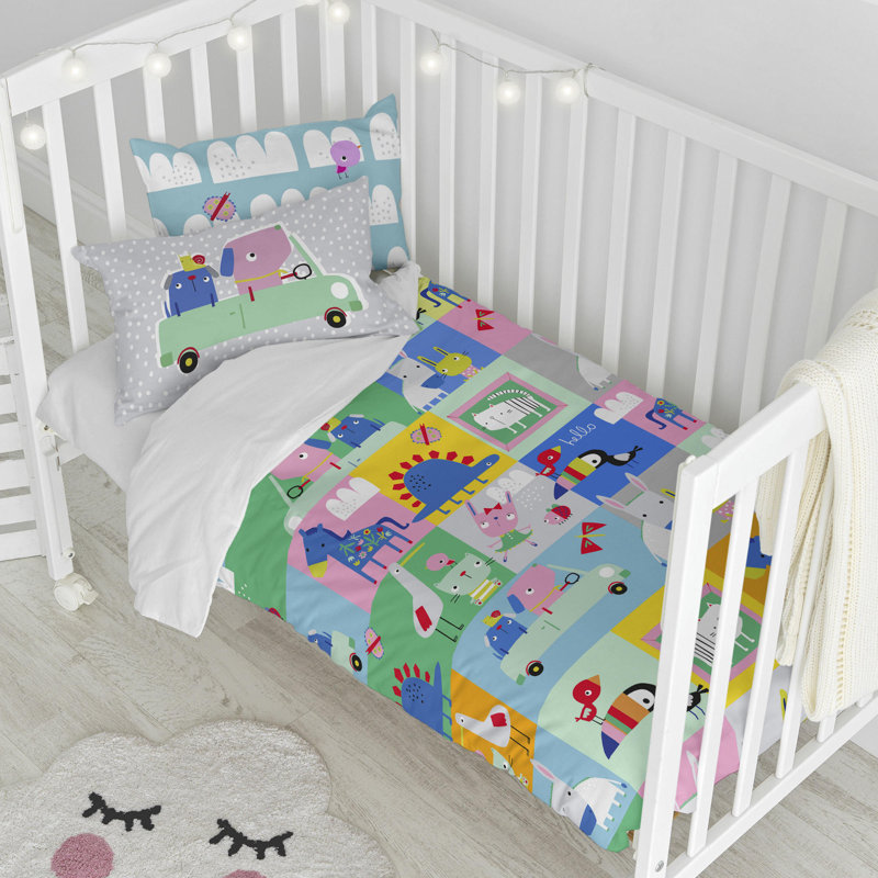 Faysal 2 - Piece Cot Bedding Set, 100cm W x 135cm L