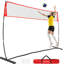 Filet de volleyball Zealfeel, ensemble d'entraînement de 12 pieds réglable en hauteur, pratique autoportante portative pour frapper ou servir des perceuses, pop-up avec sac de transport pour la cour ou l'extérieur-124947351