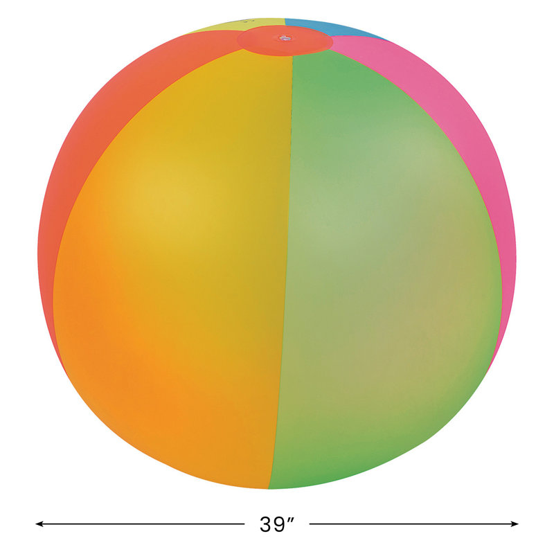 Inflatable 6-Panel Jumbo Beach Ball - 39" - Multicolor