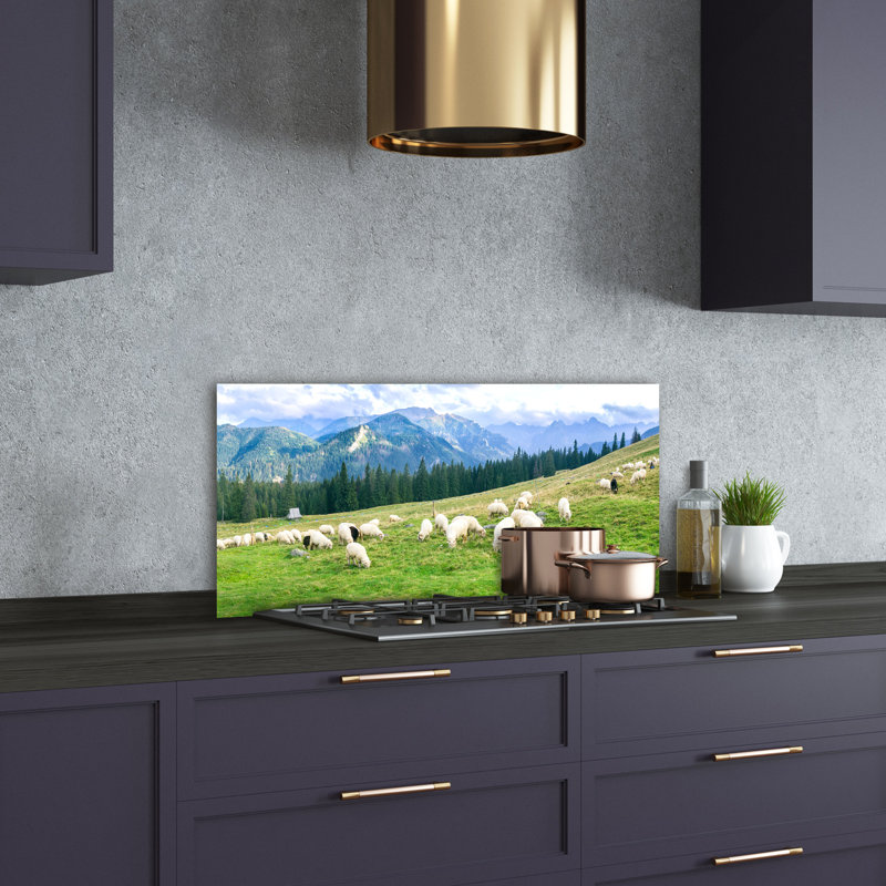 Satanta 50cm W x 100cm L Glass Peel and Stick Panel