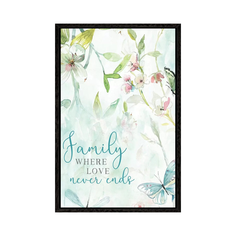 Love Never Ends by Carol Robinson - Print on Canvas, Black Framed, 66.04 cm H x 45.72 cm W