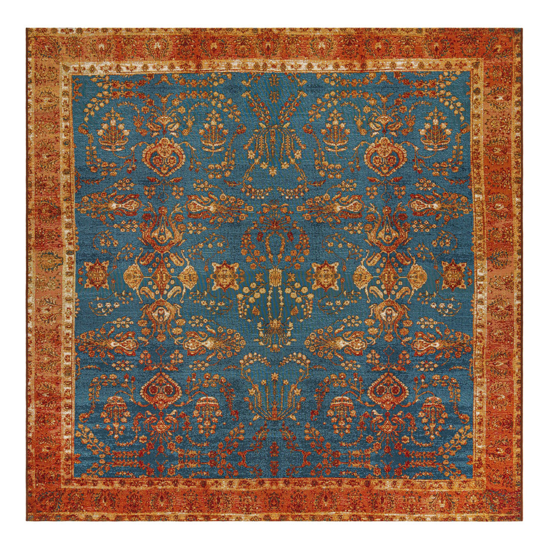 Indoor/Outdoor Traditional Area Rug Unique Loom Rug 