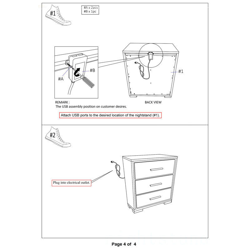 Petronille 23.375'' W Nightstand