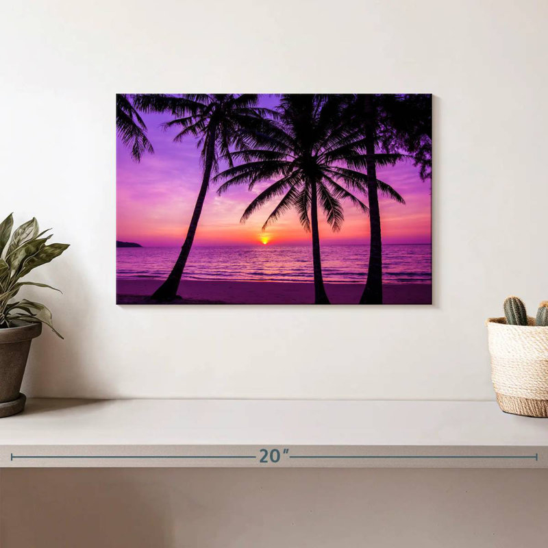 Gillard Purple Gillard Palm Trees, 8" H x 12" W