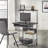 Fuselier Metal Base Computer Desk-1917034637