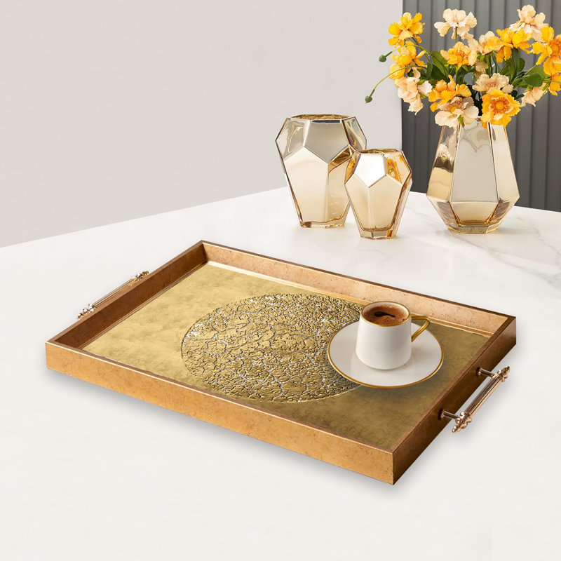 Elegant Glass Tray, 19.7 x 11.4 x 1.4 inches | 100% Durable Glass Construction | Easy to Clean with Damp Cloth | Ideal for Serving, Decorative Display, and Organizing | Stylish Addition to Home Décor