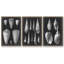 Alabaster Shells I, ensemble de 3 toiles encadrées sur toile-986864748-986864749