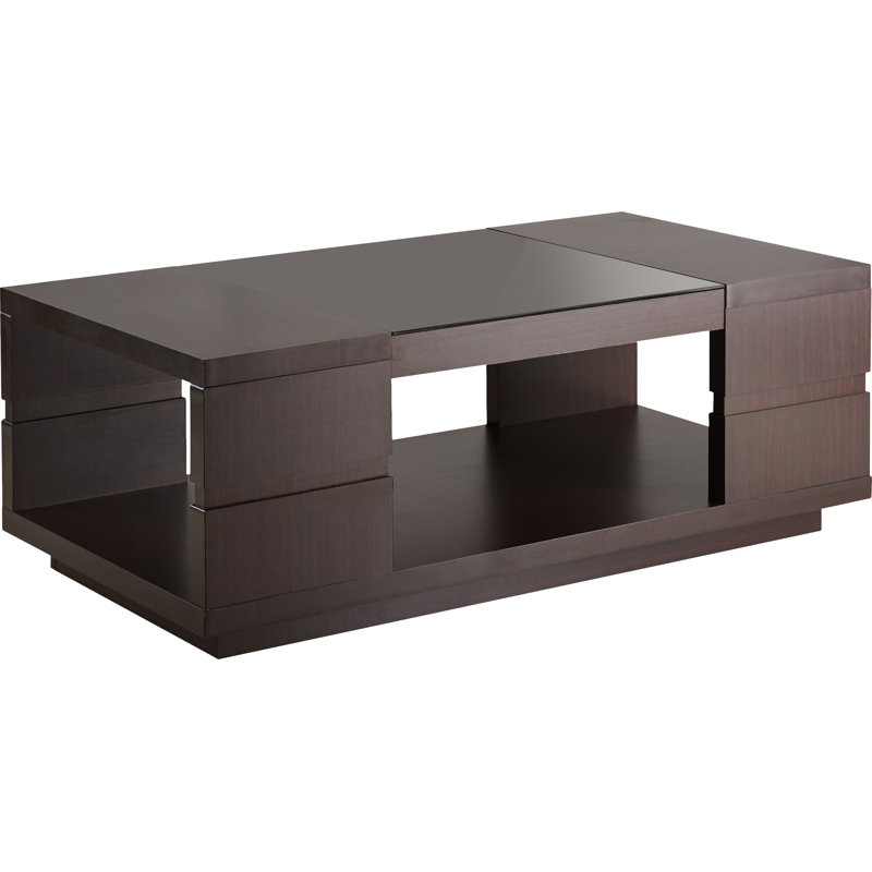 Solid Coffee Table with Storage