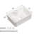 16"X12" White Ceramic Bathroom Vessel Sink - Modern Design, Acid Resistance Rectangular Vessel, White, Stain Installation