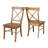 Bellmead Solid Wood Cross Back Side Chair-274613946