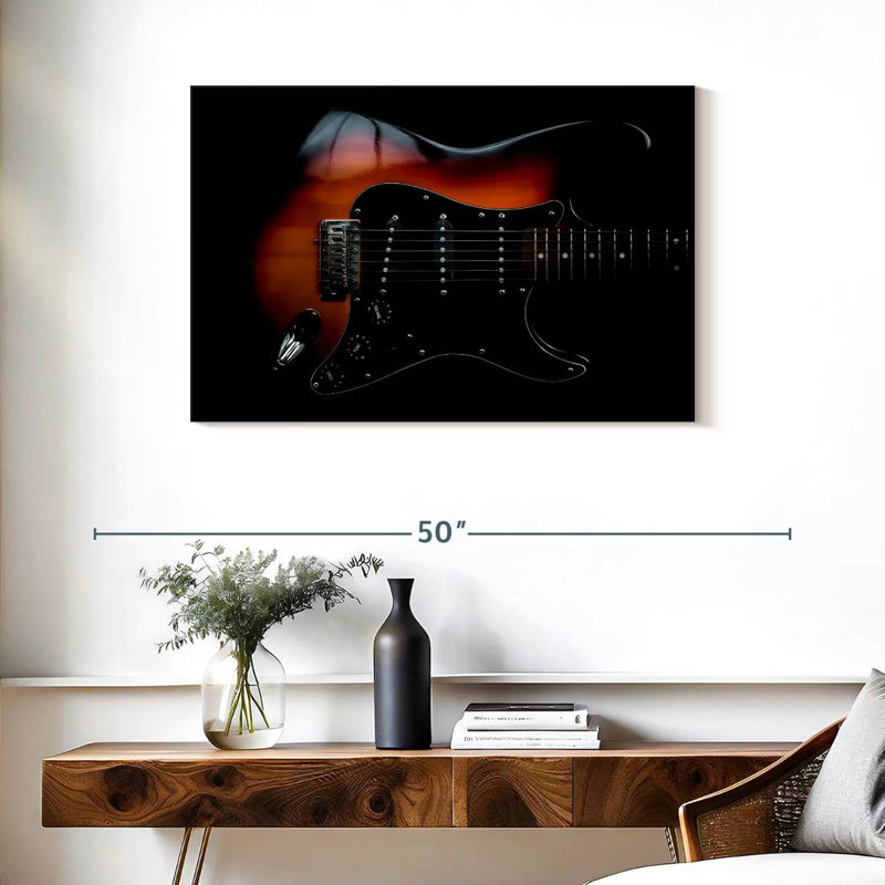 Abarca Elegant Electric Guitar, 24" H x 36" W