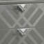 Table de chevet 2 tiroirs en gris