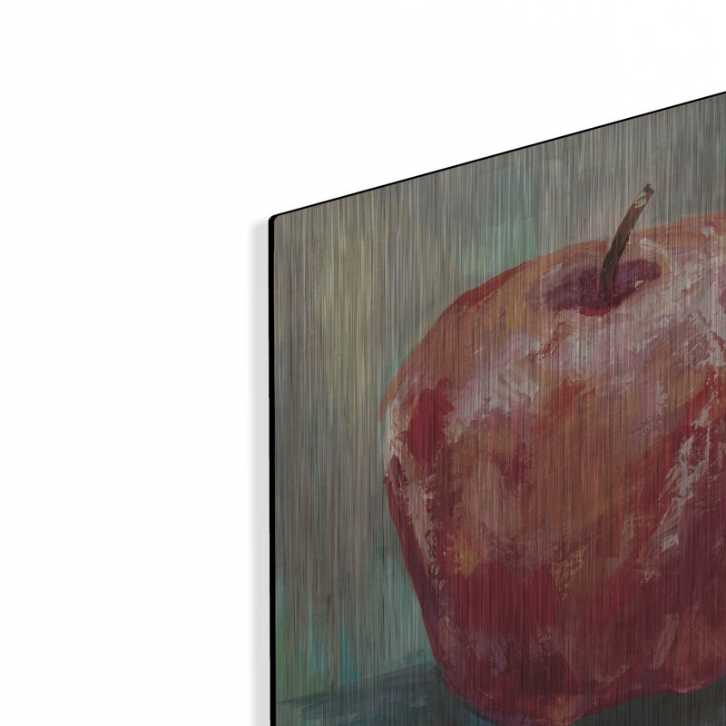Art mural luxueux «Red Apple Crop» par Jeanette Vertentes, H 12 po x l 16 po