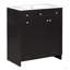 Meuble-lavabo de 30 pouces avec lavabo en céramique, armoire de rangement abondante - 2 portes à fermeture en douceur et tiroir profond à deux niveaux