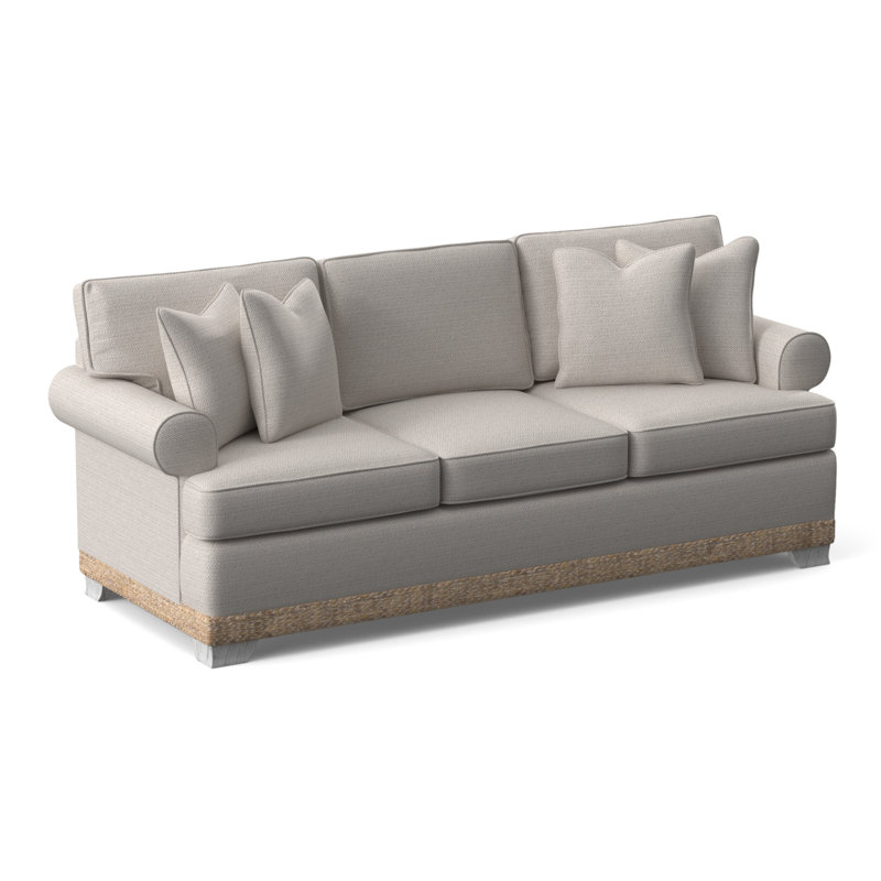 Fairwind 83" Sofa Bed with Reversible Cushions, White Textured Performance; 0865-91, Air Dream Mattress