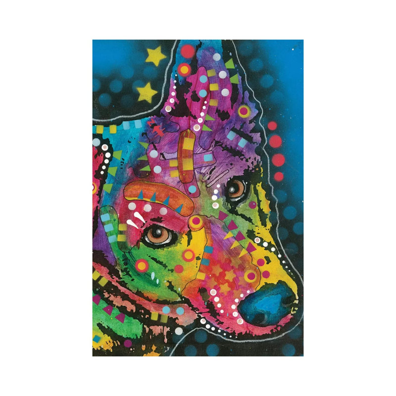 German Shepherd I by Dean Russo - Wrapped Canvas Print, 20.32 cm H x 30.48 cm W
