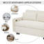 Canapé-lit convertible de 57,48 po avec canapé-lit, canapé-lit 2 places, deux coussins décoratifs et ports USB-1867015062