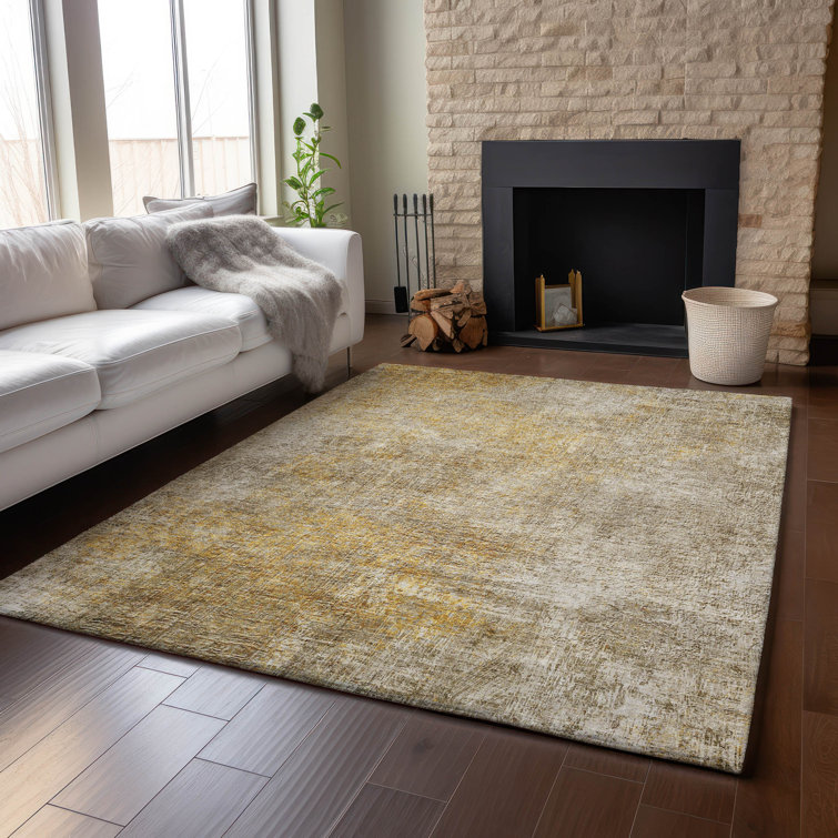 Premium Machine Washable Cerrito AMF593 Beige Rug