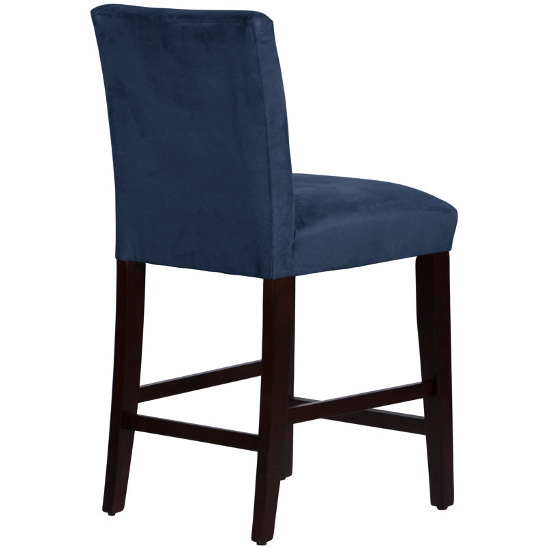Sylva Counter & Bar Stool, Counter Stool (26” Seat Height), Espresso, Frolic Navy