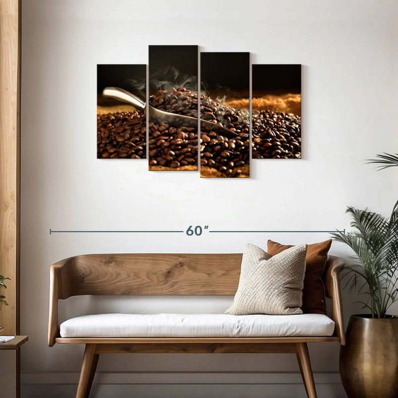Grains de café torréfiés Yarlin, H 27 po x l 43 po