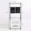 Laundry Hamper 3 Tier Laundry Sorter With 4 Removable Bags For Organizing Clothes, Laundry, Lights, Darks ,Three Hooks