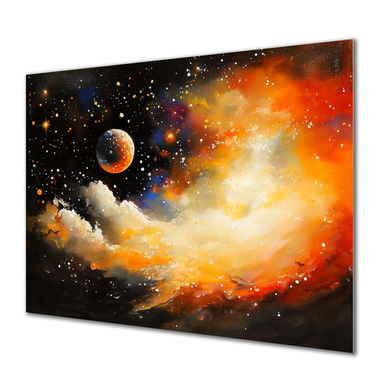 «Heavenly Body Dark Galaxy - Space», art mural, impression astronomique, H 34 po x l 44 po