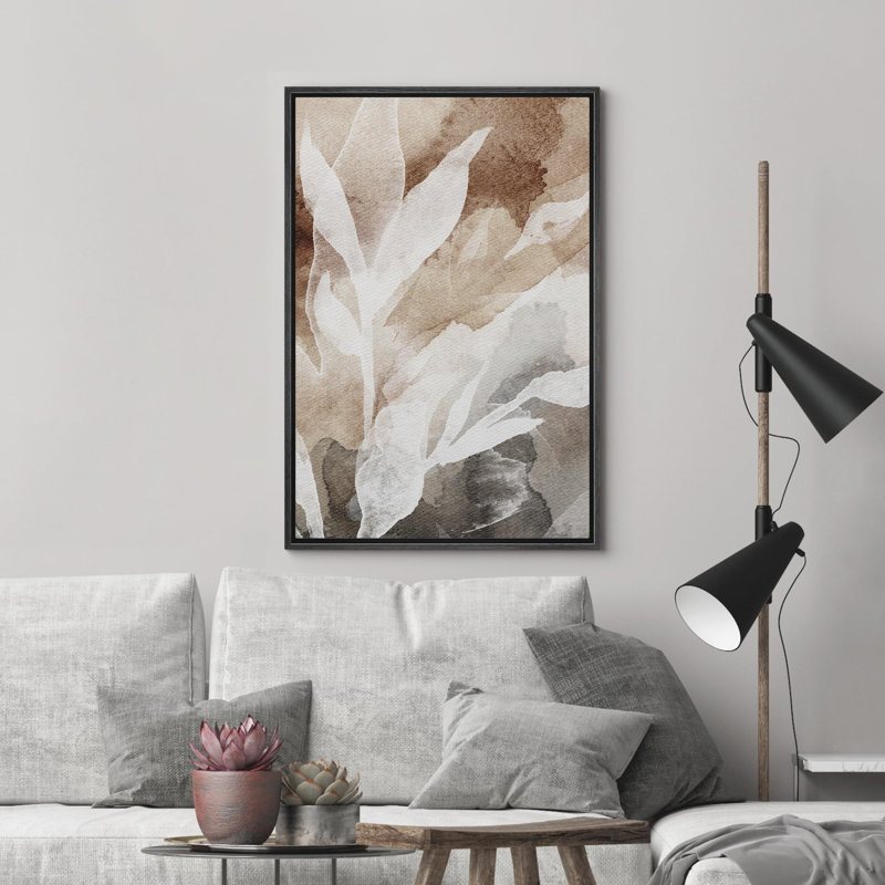 Silhouettes en harmonie, une étude de plantes dans des tons d'aquarelle, art moderne, décoration florale, botanique