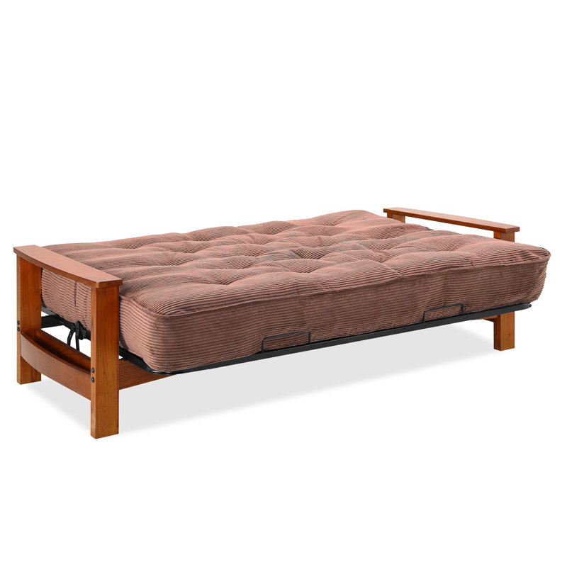 Futon et matelas Mccalla, Velours côtelé java