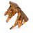 Carved Teak Leaf Console Table, 40"