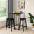 Jenie Counter Height Breakfast Dining Table, Minimalist, Small Space, Black-117054038-117054036