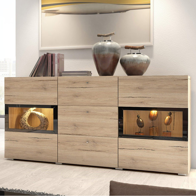 Justin 132 cm W Chest of 3 Drawers