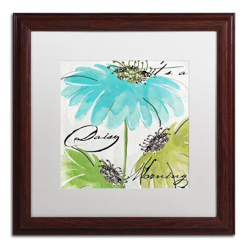 Jadaya «Daisy Morning II», impression encadrée, Blanc, H 16 po x l 16 po x P 0,5 po