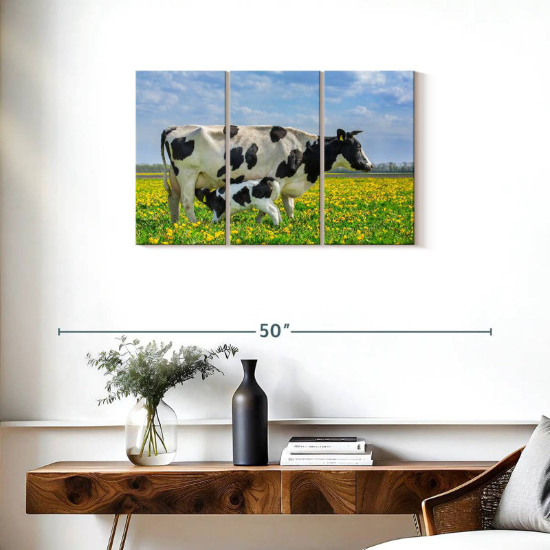 Brampt Spotted Cattle, 20" H x 33" W