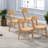 Modern Dining Chairs 4 Pack, Solid Wood With Adjustable Feet For Kitchen